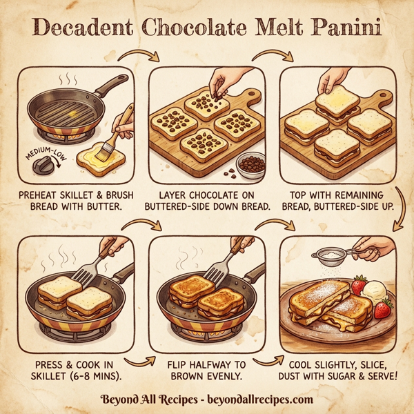 Decadent Chocolate Melt Panini instructions