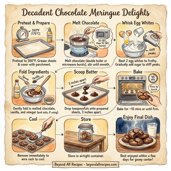Decadent Chocolate Meringue Delights instructions