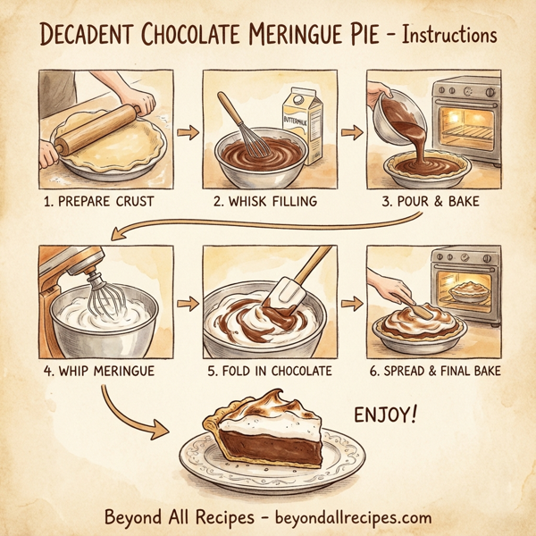 Decadent Chocolate Meringue Pie instructions