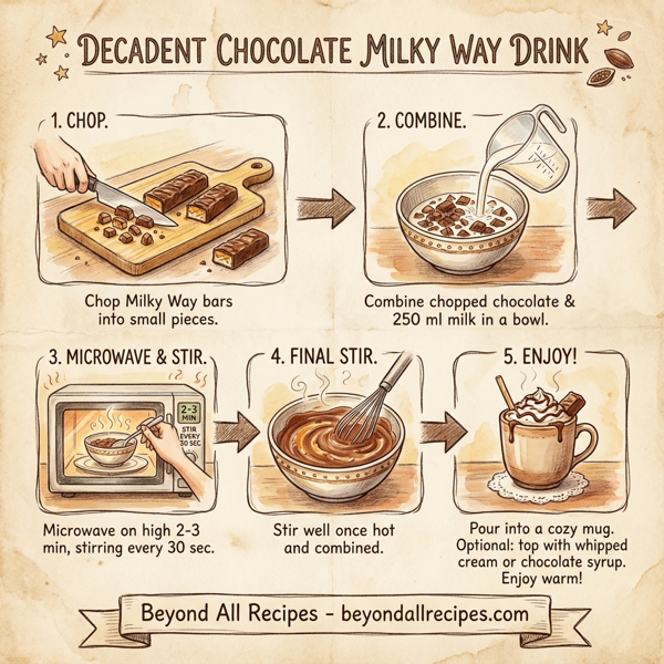 Decadent Chocolate Milky Way Drink instructions