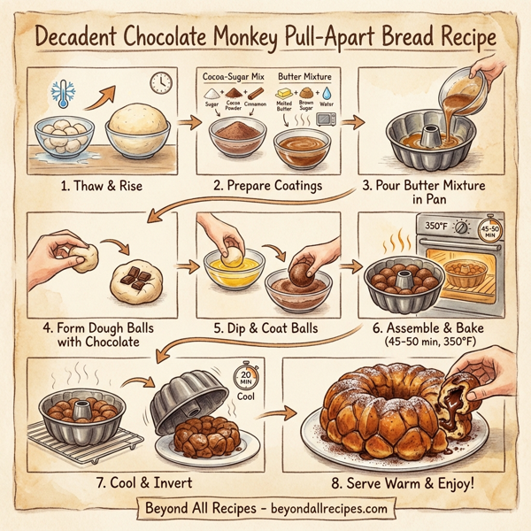 Decadent Chocolate Monkey Pull-Apart Bread instructions