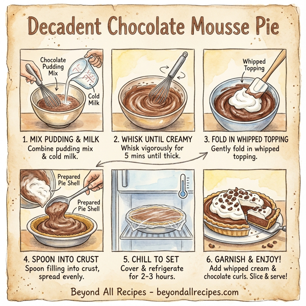 Decadent Chocolate Mousse Pie instructions