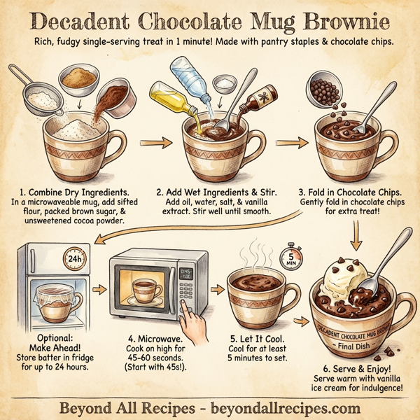 Decadent Chocolate Mug Brownie instructions