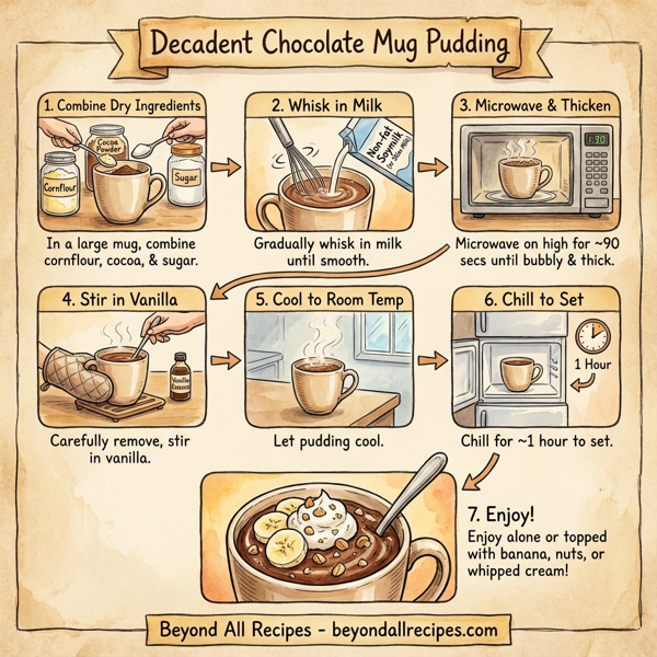 Decadent Chocolate Mug Pudding instructions