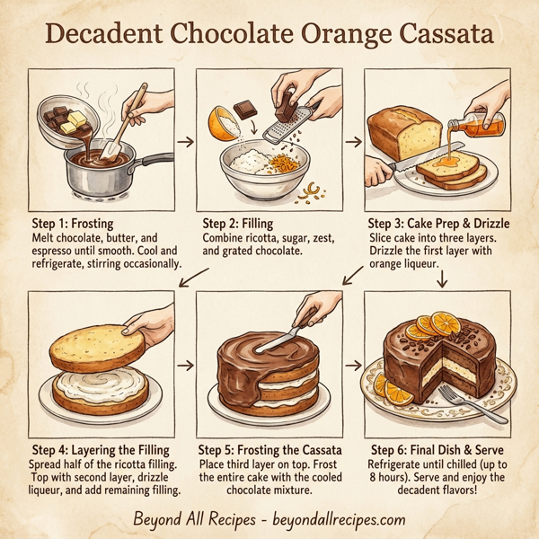Decadent Chocolate Orange Cassata instructions