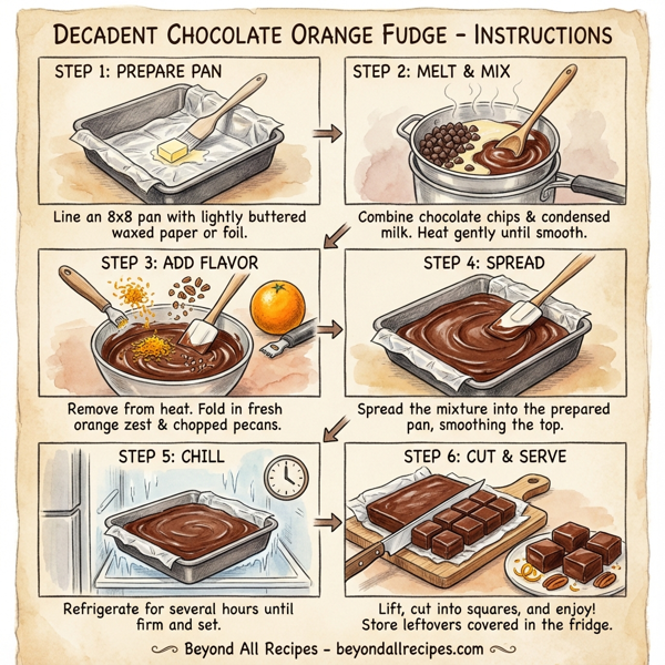 Decadent Chocolate Orange Fudge instructions