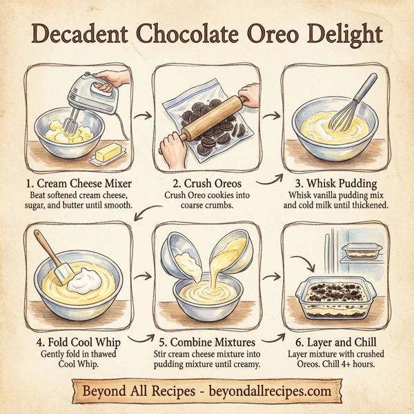Decadent Chocolate Oreo Delight instructions