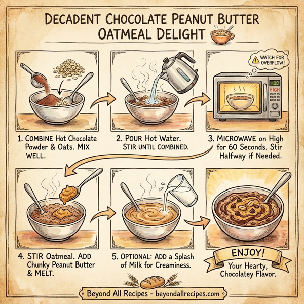 Decadent Chocolate Peanut Butter Oatmeal Delight instructions