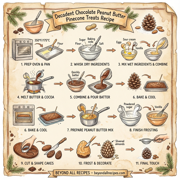 Decadent Chocolate Peanut Butter Pinecone Treats instructions