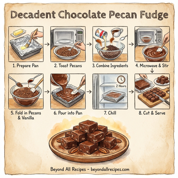 Decadent Chocolate Pecan Fudge instructions