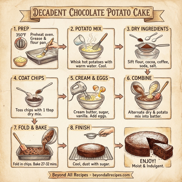 Decadent Chocolate Potato Cake instructions