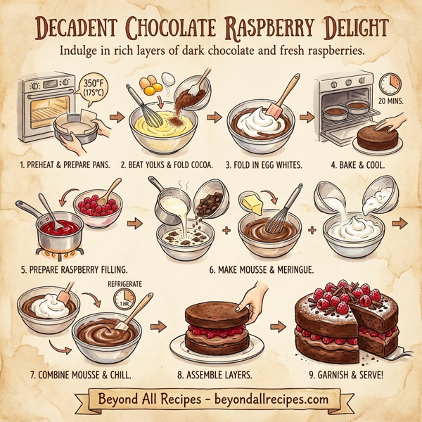 Decadent Chocolate Raspberry Delight instructions