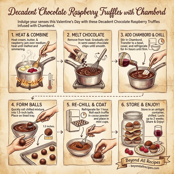 Decadent Chocolate Raspberry Truffles with Chambord instructions