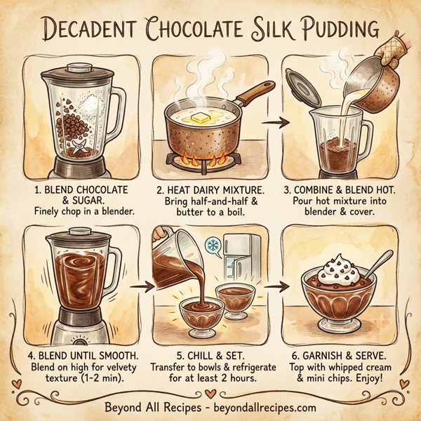 Decadent Chocolate Silk Pudding instructions