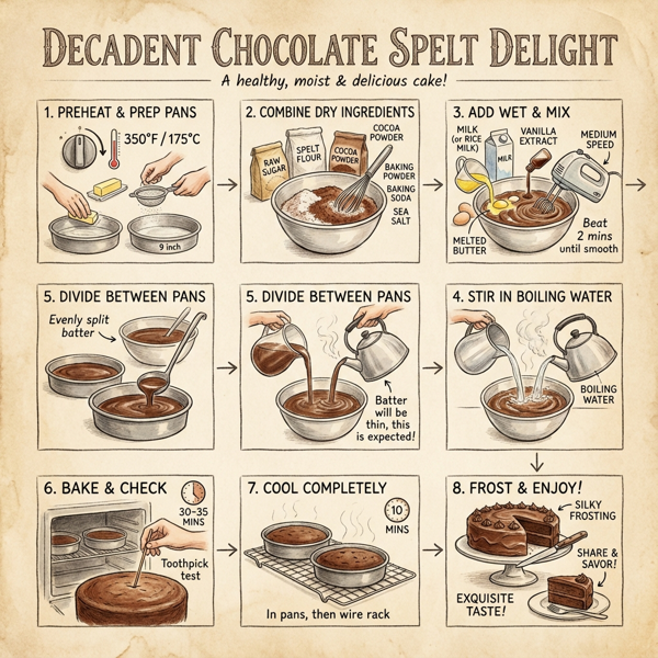 Decadent Chocolate Spelt Delight instructions