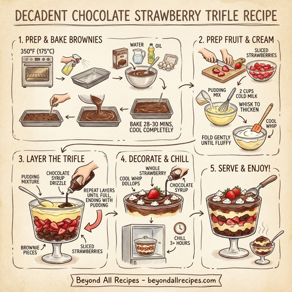 Decadent Chocolate Strawberry Trifle instructions