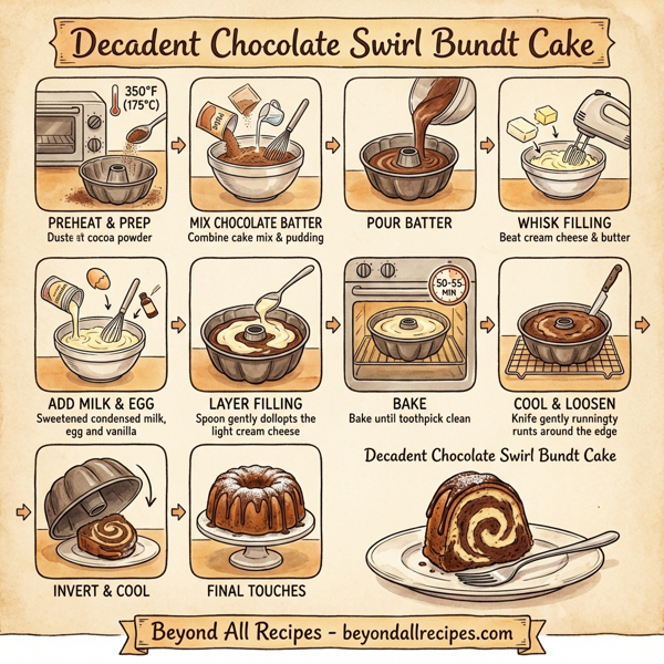 Decadent Chocolate Swirl Bundt Cake instructions