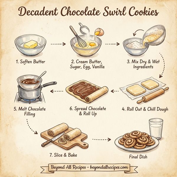 Decadent Chocolate Swirl Cookies instructions