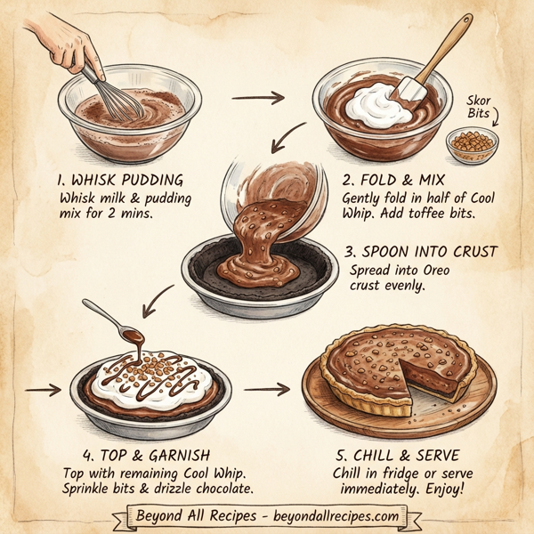 Decadent Chocolate Toffee Crunch Pie instructions