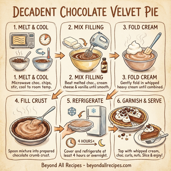Decadent Chocolate Velvet Pie instructions