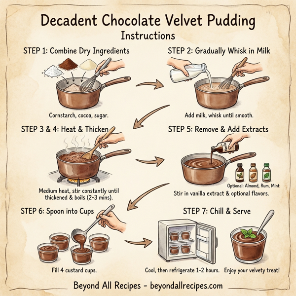 Decadent Chocolate Velvet Pudding instructions