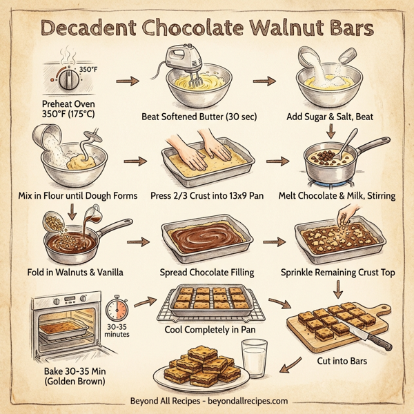 Decadent Chocolate Walnut Bars instructions