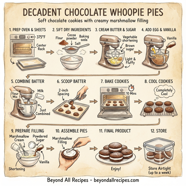 Decadent Chocolate Whoopie Pies instructions
