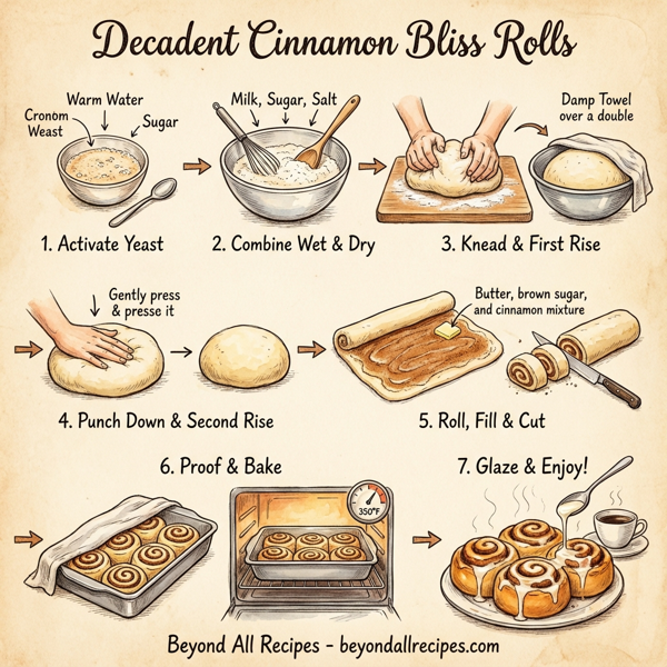 Decadent Cinnamon Bliss Rolls instructions