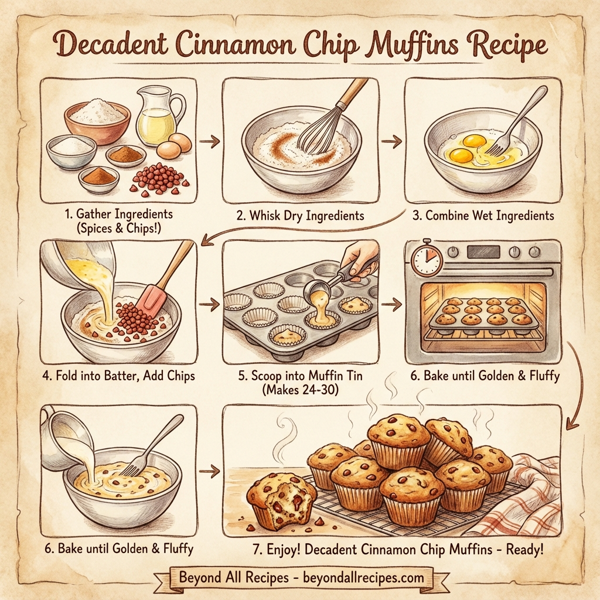 Decadent Cinnamon Chip Muffins instructions