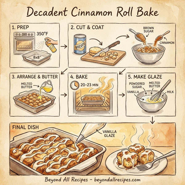Decadent Cinnamon Roll Bake instructions