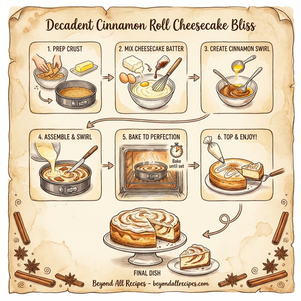 Decadent Cinnamon Roll Cheesecake Bliss instructions