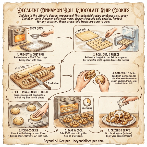 Decadent Cinnamon Roll Chocolate Chip Cookies instructions