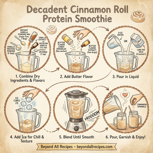 Decadent Cinnamon Roll Protein Smoothie instructions
