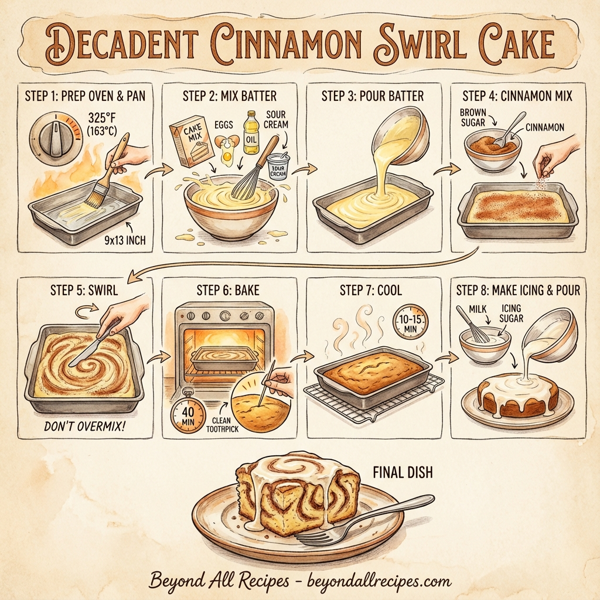 Decadent Cinnamon Swirl Cake instructions