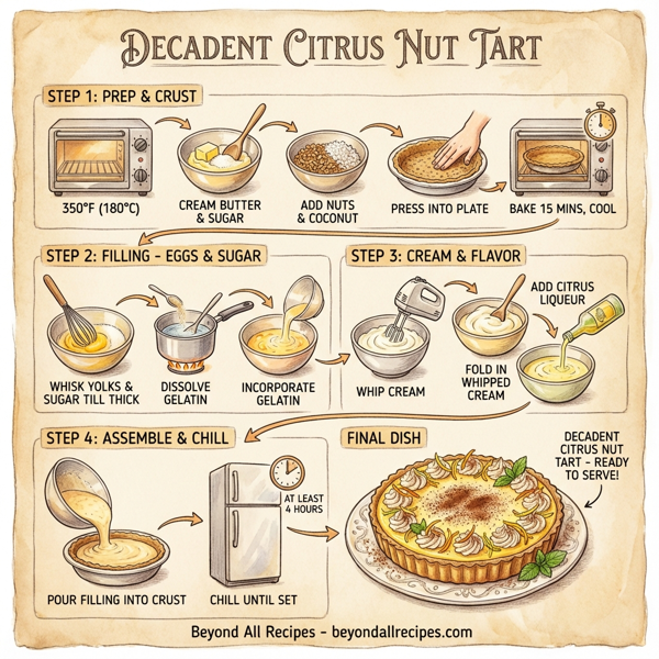 Decadent Citrus Nut Tart instructions