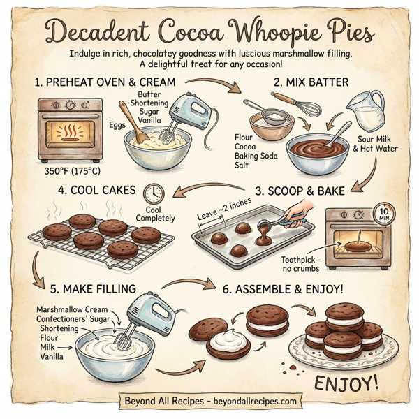 Decadent Cocoa Whoopie Pies instructions