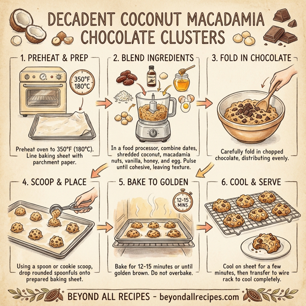 Decadent Coconut Macadamia Chocolate Clusters instructions