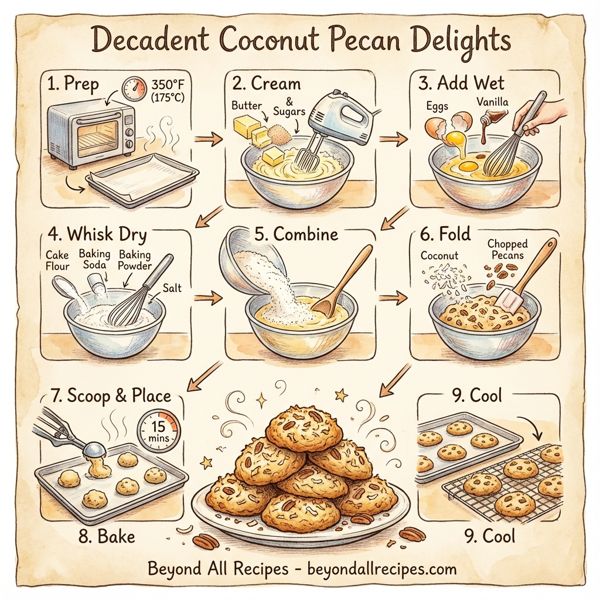 Decadent Coconut Pecan Delights instructions