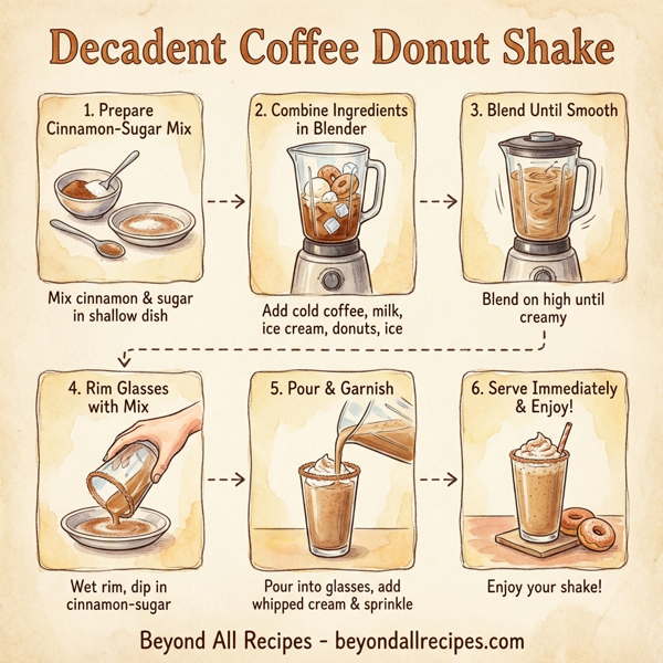 Decadent Coffee Donut Shake instructions