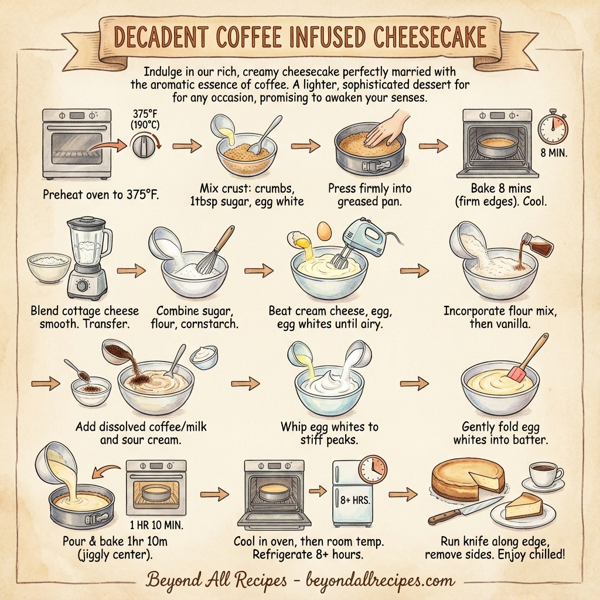 Decadent Coffee Infused Cheesecake instructions