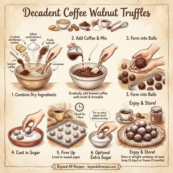 Decadent Coffee Walnut Truffles instructions