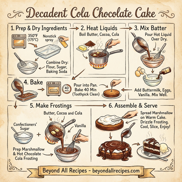 Decadent Cola Chocolate Cake instructions