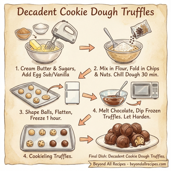 Decadent Cookie Dough Truffles instructions