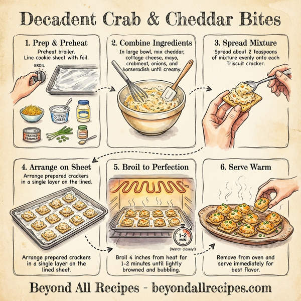 Decadent Crab & Cheddar Bites instructions