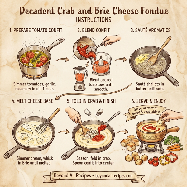 Decadent Crab and Brie Cheese Fondue instructions