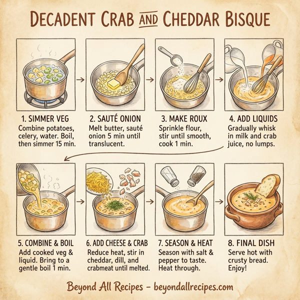 Decadent Crab and Cheddar Bisque instructions