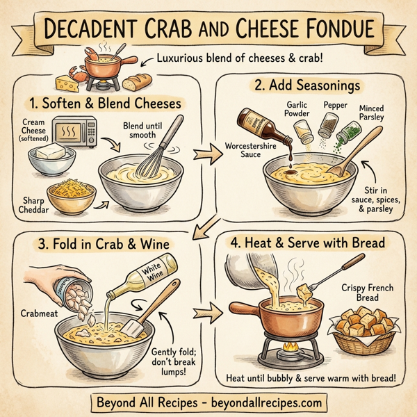 Decadent Crab and Cheese Fondue instructions