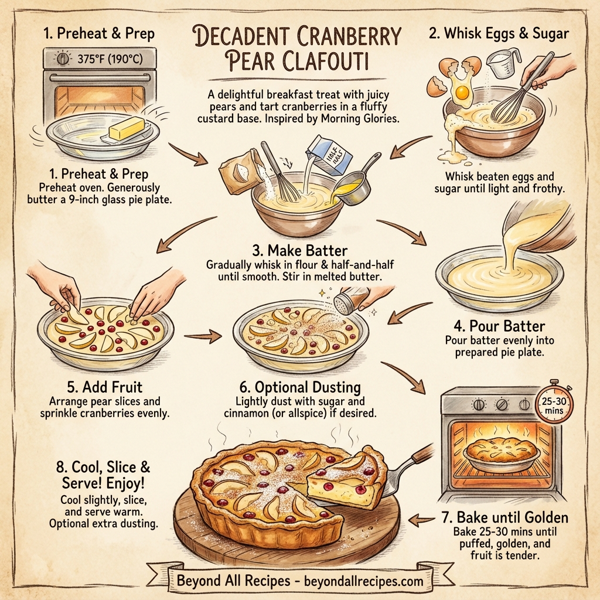 Decadent Cranberry Pear Clafouti instructions