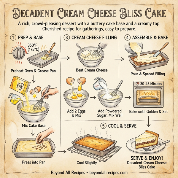 Decadent Cream Cheese Bliss Cake instructions