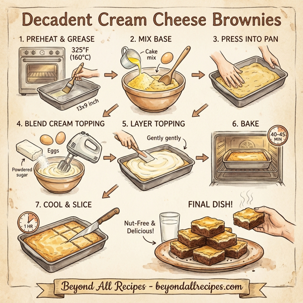Decadent Cream Cheese Brownies instructions